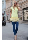 Lemon tunic with tulle 2056 - Online store - Boutique